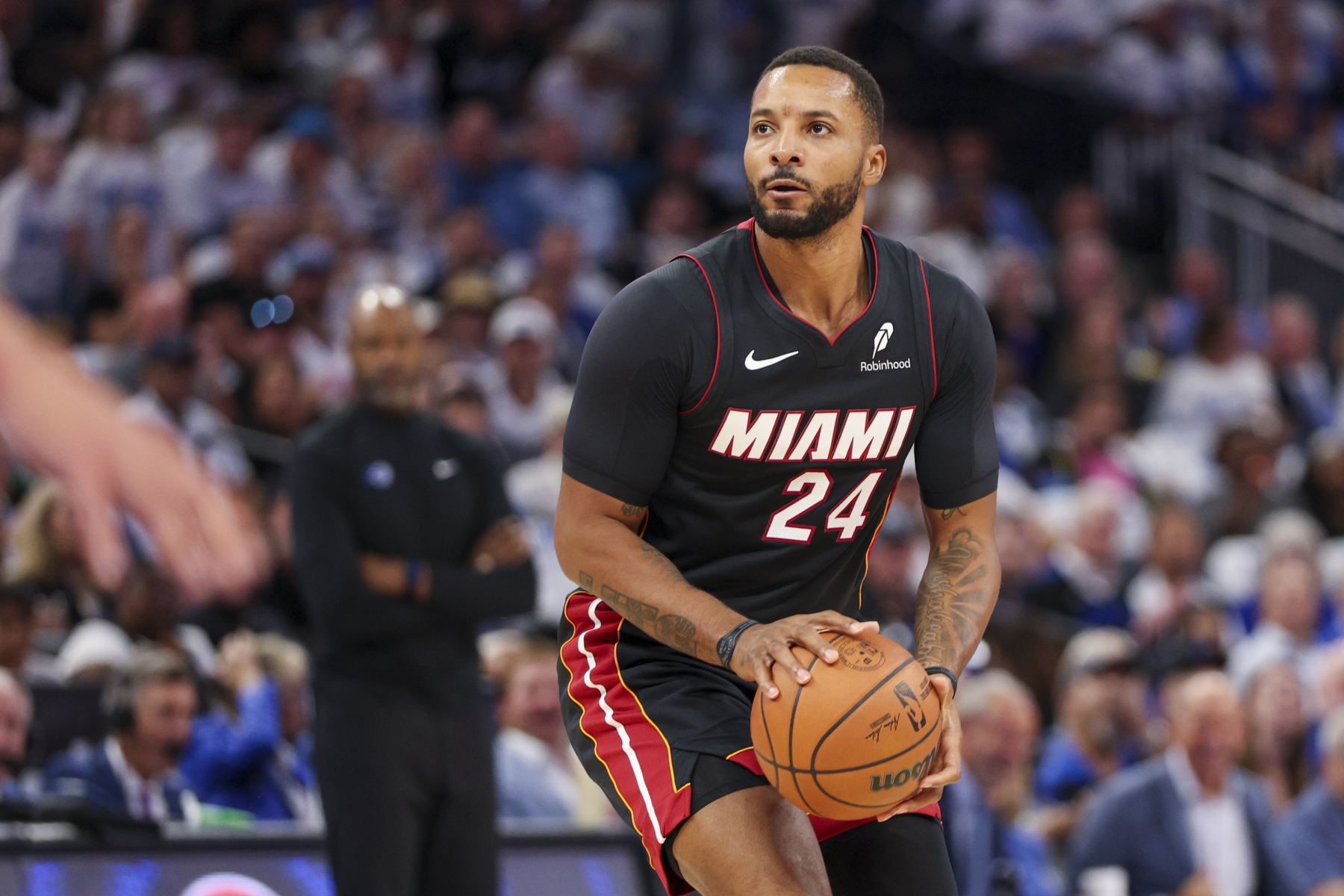 Powell scored a total of 261 points in the Heat's first ten games, surpassing James to rank first in team history.